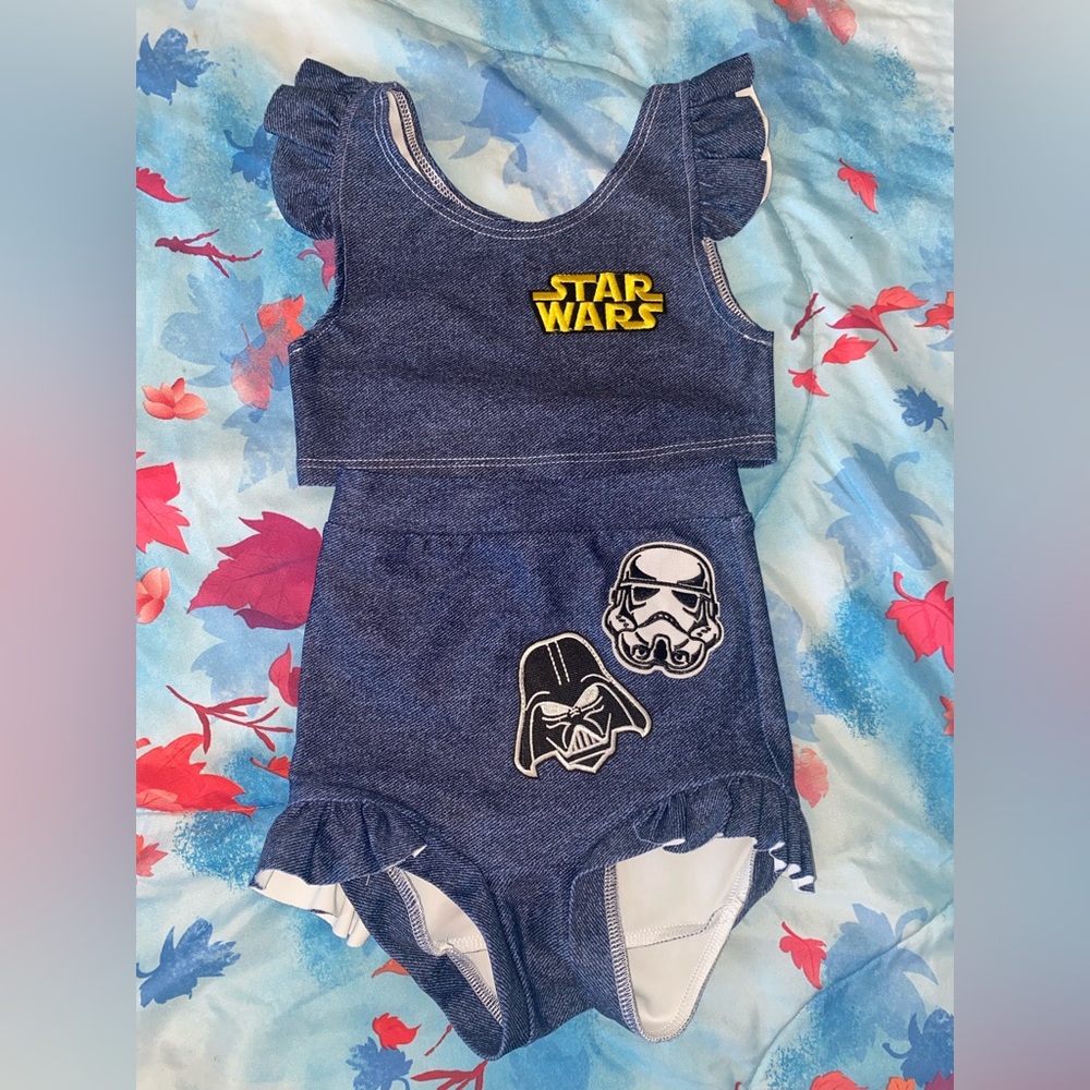 NEW Wild rich kids 3/4 swim 2 pc set
